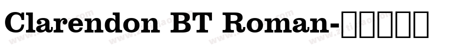 Clarendon BT Roman字体转换